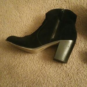 Suede ankle boots